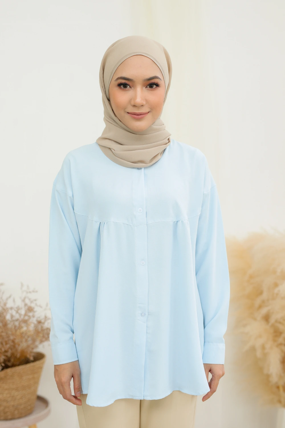 SALLY BLOUSE – BABY BLUE